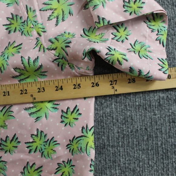 Amiri Shirt Mens XL Split Palm Leopard Silk Camp Button Up Tropical Edgy Luxury - Picture 13 of 14